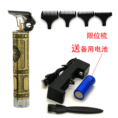 Dragon and Phoenix Style C Oil Head Carving Electric Clipper Dry Cell Battery Hair Cutting Knife for Hair Salon Clipper