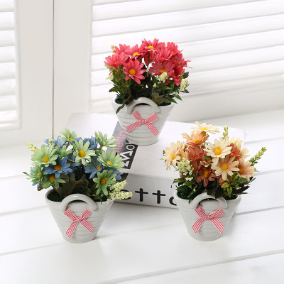 2019 New Ceramic Simulation Plant Living Room Bonsai Plant Customization Decoration Simulation Flower Valentine's Day Gift Customization