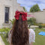 Red Big Bow Spring Clip Headdress Hairpin Female Dongdaemun Japanese Style Internet Celebrity Hair Rope Super Fairy Smart Hair Accessories