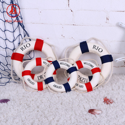 Swimming Ring 25cm Wall Decorations Life Buoy Mediterranean Wall Hanging Bar Ornaments Window Decoration Wholesale