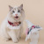 Pet Dog Bib Lace Canvas Printing Pet's Saliva Towel Cute Type Cat Triangular Binder Pet Triangular Scarf Triangular Binder