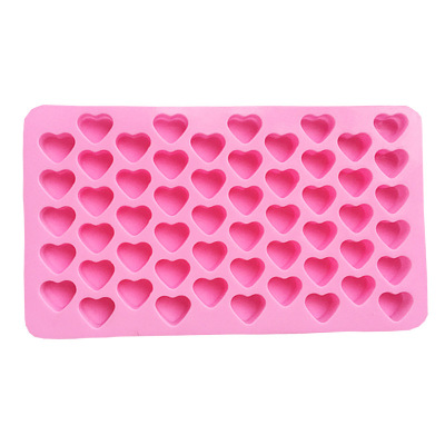 DIY Baking Cute Heart Shape 55-Hole Heart Chocolate Fondant Cake Clay Liquid Silicone Mold