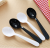 Disposable Fork Independent Packaging Black Plastic Large Spoon Pp Western Fork Thickened Hong Kong Style Takeaway Transparent Fork Spoon