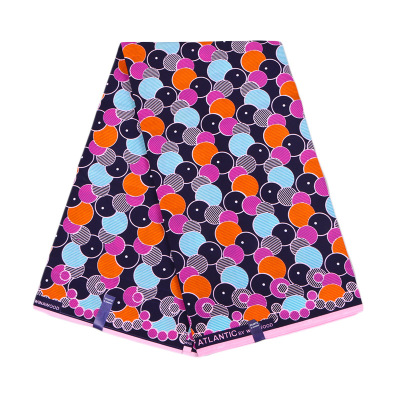 2019 Polyester African Wax Fabric Double-Sided Geometric Printing Fabric Cross-Border E-Commerce Supply Manufacturers Supply