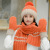 Wool Cap Female Winter Korean Style All-Matching Knitting Hat, Scarf and Gloves Three-Piece Ear Protection and Wind Protection Cold Suit