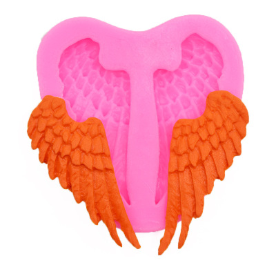 DIY Baking Double Wings Modeling Mold Factory Direct Sales Fondant Cake Ultralight Clay Liquid Silicone