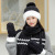 Wool Cap Female Winter Korean Style All-Matching Knitting Hat, Scarf and Gloves Three-Piece Ear Protection and Wind Protection Cold Suit