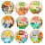 Factory Direct Sales Ancient Poetry Non-Woven Stickers Kindergarten Creative Ancient Poetry Handmade DIY Production Stickers Tang Poetry