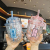 Double Layer Straw Plastic Cup Cute Milky Tea Cup Portable Simple Fashion Female Student Children's Cups Gift Large Capacity