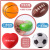 9cm Small Foam Pu Rugby Children's Sports Toys Vent Sponge Stress Reducing Ball Printing Factory Customization