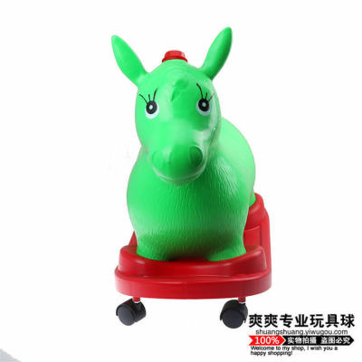Manufacturers Supply Pulley Board Painted Music Jumping Horse Inflatable Animal Toys Environmentally Friendly Thickened Stall Wholesale