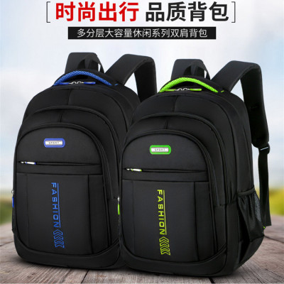 Cross-Border Wholesale New Fashion Letter Outdoor Large Capacity Backpack College Style Student Schoolbag Travel Backpack