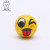 6.3cm Footprints Expression Smiley Face Pu Ball Sponge Vent Ball Children's Foam Toy Pressure Ball Full Printing Manufacturer