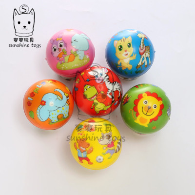 6.3cm Cute Cartoon Pu Ball Sponge Pressure Foaming Babies and Children's Toys Ball Factory Wholesale Pet Supplies