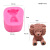 DIY Baking Cover Ears Bear Violent Bear Fondant Cake Decoration Plaster Aromatherapy Car Decoration Silicone Mold