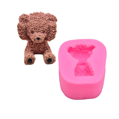 DIY Baking Cover Ears Bear Violent Bear Fondant Cake Decoration Plaster Aromatherapy Car Decoration Silicone Mold