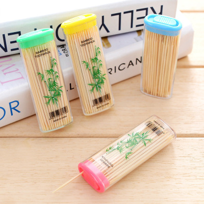 Toothpick Bamboo Lighter Modeling Barrel Portable Toothpick Supplies for Home Use and Restaurants Disposable Toothpick Wholesale