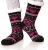 Currently Available Jacquard Love Striped with Fleece Lining Non-Slip Snow Bar Socks Cross-Border E-Commerce Thickened Indoor Knitted Socks Four Sets