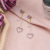 Sterling Silver Needle Earrings Female Five-Pointed Star Long Fringe Earrings Temperament Wild One Pair Two Wearing Style Earrings
