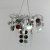 Chandelier PVC Paillette Ceiling Lamp Cover Wedding Chandelier Decorative Art Chandelier