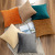 M001 Solid Color Velvet Pleated Pillow Cover Couch Pillow Bedside Cushion Office Back Cushion Waist Pillow