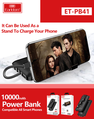 New Mini Comes with Three Lines 10000 MA Power Bank Portable Mobile Power Gift Custom Logo Wholesale