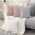 Amazon Cross-Border Hot Rabbit Quilted Plush Pillowcase Solid Color Sofa Pillow near Throw Pillowcase