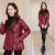 European Station Winter Clothing for Women 2020 New Burgundy Short-Height Shiny Fashion Suit Collar down Cotton Jacket Coat Tide