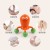 Household Health Care Electric Massager Portable Small Mini Four-Corner Cartoon Pet Handheld Body Massage Instrument