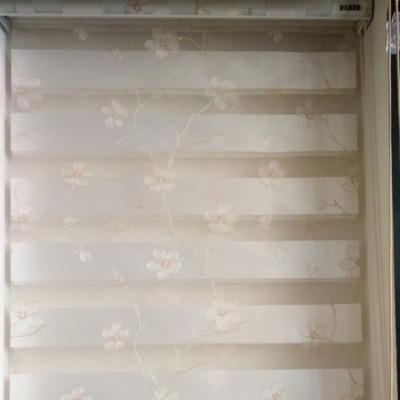 European-Style Simple Soft Yarn Shading Curtain Shutter Louver Curtain Factory Custom Direct Sales