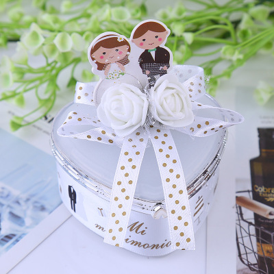 Factory Wholesale Wedding Plastic Heart-Shaped Candy Box Creative Wedding Candy Box