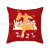 Short Plush Cow Year Pillow Insurance Company Gift Cushion Big Red FU Character Pillow Enterprise Graphic Customization Logo