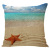 Gm198 Popular Cushion Cover Beach Shell Linen Pillow Cover Summer Elements Digital Printing Sofa Cushion Cover