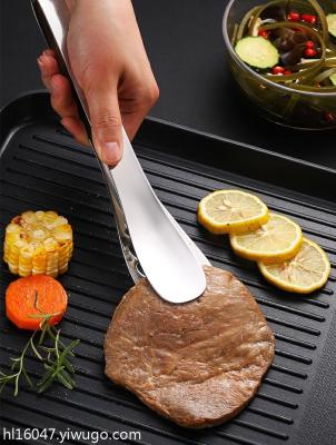Stainless Steel Clip Food Clip Barbecue and Bread Food Kitchen Dish Household Tools Fried Barbecue Commercial Use