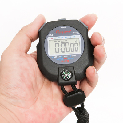 A- 026 Stopwatch Sports Running Fitness Timer Multifunctional Waterproof with Compass