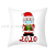Christmas Pillowcase Custom Cartoon Air Mask Santa Claus Series Sofa Cushion Throw Pillowcase Cross-Border Hot Sale