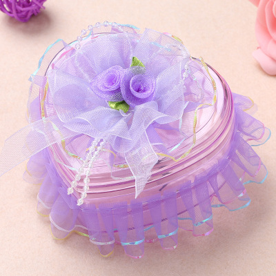 Creative Wedding Candy Box European Lace Heart-Shaped Wedding Candies Box Jewelry Box Factory Wholesale