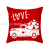 Valentine's Day Pillowcase Custom Nordic Red Love Letter Peach Skin Velvet Throw Pillowcase Sofa Cushion Cover Cross-Border