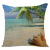Gm198 Popular Cushion Cover Beach Shell Linen Pillow Cover Summer Elements Digital Printing Sofa Cushion Cover