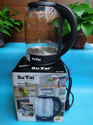 Transparent Glass Electric Kettle Kettle Household Automatic Power-off 2L Kettle
