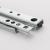17mm Two Segments Drawer Slide Steel Ball Double Pull Side Mounted Guide Rail Mute Mini Two-Way Thickness 0.8mm