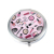 Classic Look 70mm Button Crystal Printing Surface Small Mirror Portable Portable Mirror Customizable Logo