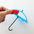 Creative Umbrella Hook Seamless Nail-Free Cute Small Sticky Hook behind-the-Door Viscose Hook Wall Hanging Hook 3 Pack