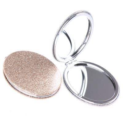 Oval Bread PU Leather Double Mirror Glitter PU Leather Design Can Be Customized