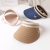 Hat Female Summer Cherie Same Product Visor Straw Hat Sun Hat Outdoor Exposed Top Peaked Cap Beach Sun Hat