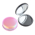 Pearlescent Pu Glitter Leather Mini Mirror Silver Plating Princess Mirror Customizable Color Logo