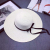 New Straw Hat Women's Summer Beach Seaside Vacation Bowknot Sunshade Female Sun-Proof Straw Hat Vacation Travel