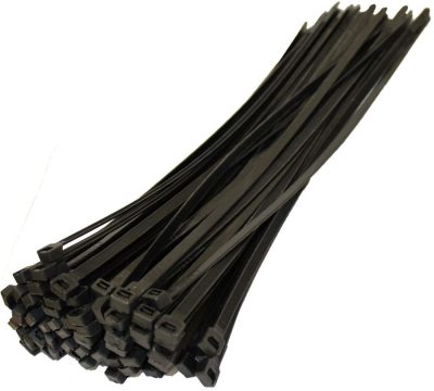 Tenacity Yarn of Nylon Or Plastic Cable Tie Tie-Wraps Receiver Self-Locking 300mm X 4.8mm Black