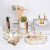 Nordic Ins Glass Storage Tray Golden Tray Simple Jewelry Cosmetics Decoration Retro Copper Bar Tea Tray