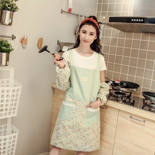 internet hot apron female household kitchen waterproof oil-proof manicure flower shop coffee shop fashion work apron